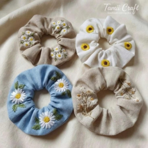 Handmade Scrunchies – Set of 4
