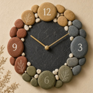 Pebble Stone Decorative Wall Clock